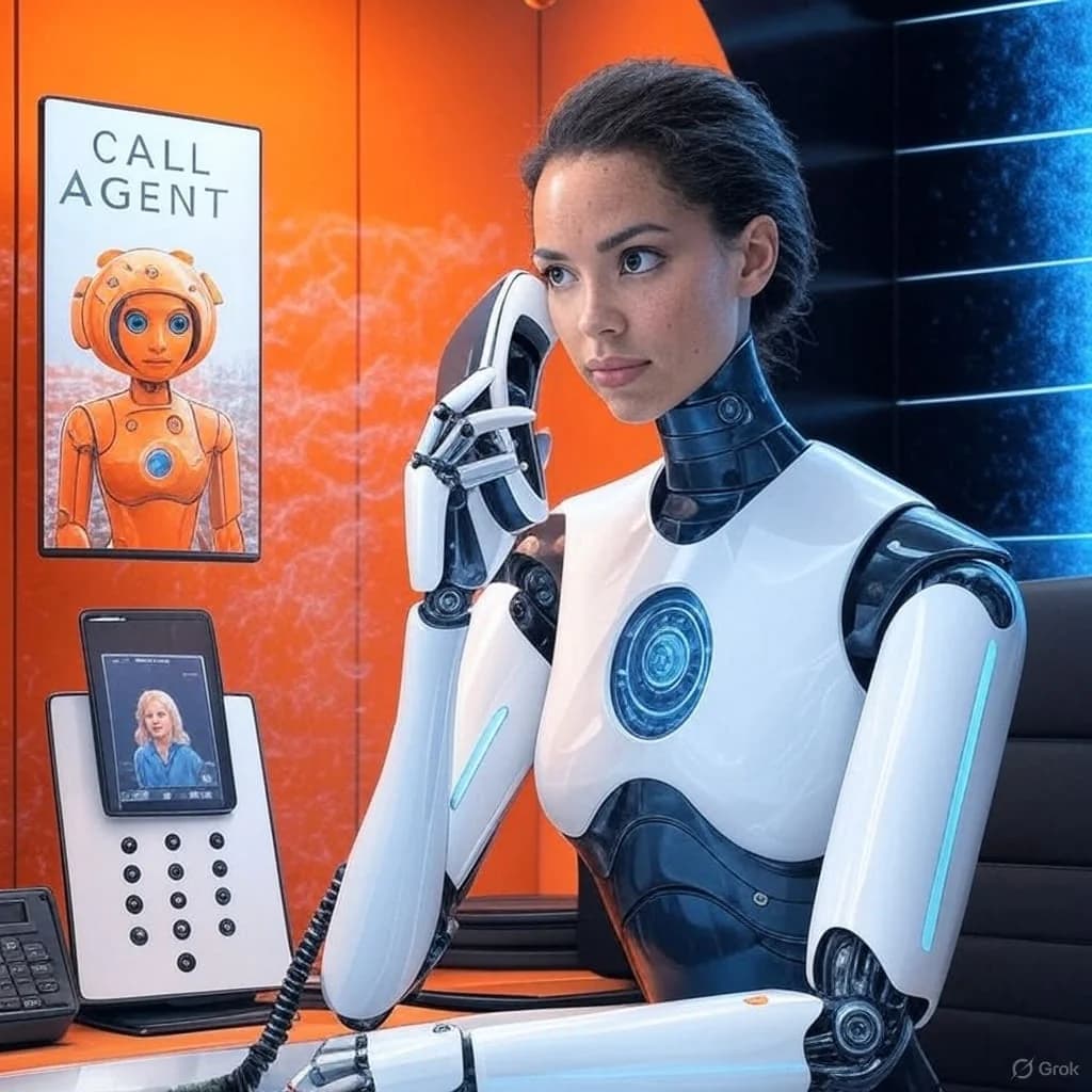 AI outbound call agent illustration for sales and lead qualification